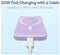 Baseus Mini 6.000 mAh - Powerbank - Draadloos opladen met MagSafe 15W - Paars