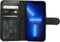 Mobiparts Excellent Wallet Case 2.0 - Flip cover - Echt leder - Zwart