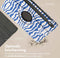 imoshion Tablet Hoes - Geschikt voor Samsung Galaxy Tab S9 11.0 inch - 360° Draaibare Design Bookcase 2.0 - White Blue Stripes