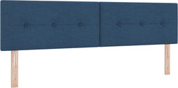 vidaXL - Hoofdbord - Met - Knopen - Tufted - Blauw - 180 - cm