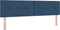 vidaXL - Hoofdbord - Met - Knopen - Tufted - Blauw - 180 - cm