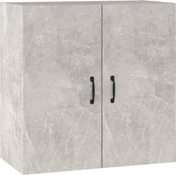 vidaXL - Wandkast - 60x31x60 - cm - bewerkt - hout - betongrijs