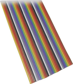 BKL Electronic 10120157/10 Lintkabel Rastermaat: 1.27 mm 14 x 0.08 mm² Bont 10 m
