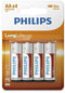 Philips R6L4B/10 - AA Batterijen - 4 stuks - Groen