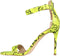 GUESS Kahlua2 - Dames Sandalen - Neongele slangenprint - Geel - Maat 37