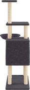 vidaXL - Kattenmeubel - met - sisal - krabpalen - 131 - cm - donkergrijs