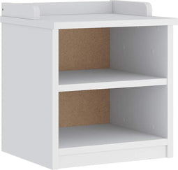 vidaXL - Gangbankje - SANDNES - wit - 45x40x50 - cm - massief - grenenhout