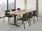 Rechthoekige vergadertafel Teez design 200x100cm bladkleur Speciale Kleur framekleur Antraciet (Ral 7016)