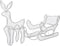 vidaXL - Kerstverlichting - rendier - en - slee - met - mesh - 432 - LED's