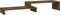 vidaXL - Monitorstandaard - (52-101)x22x14 - cm - grenenhout - honingbruin
