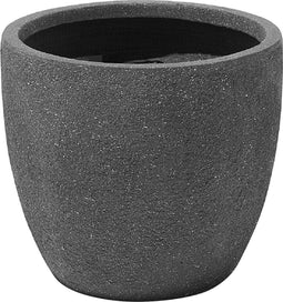 KANNIA - Bloempot - Donkergrijs - 36 cm - Klei-vezelmengsel