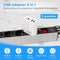 Nuvance USB Adapter - 5 Poorten - Snellaadfunctie - Wit
