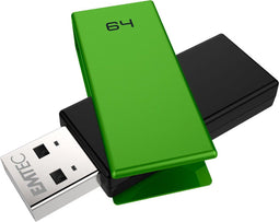 Emtec C350 Brick 2.0 - USB Stick - 64GB - Groen