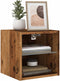 vidaXL - Tv-wandmeubels - met - LED-verlichting - 2 - st - 30x28,5x30 - cm - oud - hout