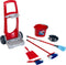 Klein Toys Vileda - schoonmaaktrolley - incl. vloerwisser emmer bezem stoffer en blik - rood blauw