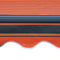 vidaXL - Luifel - handmatig - uittrekbaar - met - LED - 300x250 - cm - oranje - en - bruin