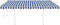 vidaXL - Luifel - handmatig - uittrekbaar - met - palen - 4,5x3,5 - m - blauw - en - wit