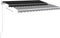 vidaXL - Luifel - automatisch - met - LED - en - windsensor - 3,5x2,5 - m - antraciet