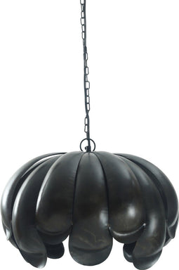 PTMD Ferna Hanglamp - 41 x 41 x 33 cm - Ijzer - Zwart