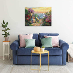 1000-Delige Legpuzzel Kuststad - Gezinsvriendelijk Puzzelplezier 70x50 cm