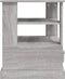 vidaXL - Bijzettafel - 50x50x60 - cm - bewerkt - hout - grijs - sonoma - eikenkleurig