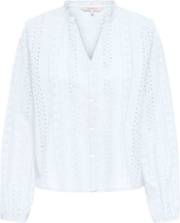 ONLY ONLALFIE EMB LS SHIRT WVN NL - Dames Blouse - Casual - Maat S
