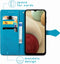 iMoshion Hoesje Geschikt voor Samsung Galaxy A12 Hoesje Met Pasjeshouder - iMoshion Mandala Bookcase - Turquoise