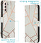 iMoshion Hoesje Geschikt voor Samsung Galaxy S21 Plus Hoesje Met Pasjeshouder - iMoshion Design Softcase Bookcase - Meerkleurig / White Graphic