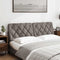 vidaXL - Hoofdbordkussen - 160 - cm - stof - taupe
