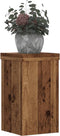 vidaXL - Plantenstandaards - 2 - st - 10x10x18 - cm - bewerkt - hout - oud - houtkleurig