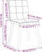 vidaXL - Eetkamerstoelen - 2 - st - stof - donkerbruin