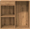 vidaXL - Cosmeticakast - 80x40x75 - cm - bewerkt - hout - artisanaal - eikenkleur