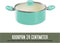 COOCK Kookpan - 5000ml - Inductie - Keramische Anti-Aanbaklaag - Turquoise/Wit