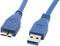 Lanberg CA-US3M-10CC-0005-B - USB naar micro-USB kabel - 0,5 m - Blauw