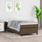 vidaXL - Bedframe - zonder - matras - 80x200 - cm - stof - donkerbruin