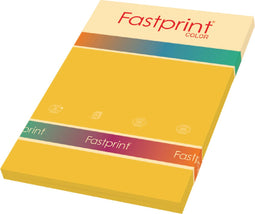 Kopieerpapier Fastprint A4 120gr goudgeel 100vel