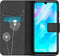 iMoshion Hoesje Geschikt voor Huawei P30 Lite Hoesje Met Pasjeshouder - iMoshion Design Softcase Bookcase - Wit / Zwart / Dandelion