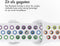 imoshion Sport⁺ bandje - Geschikt voor Apple Watch 1, 2, 3, 4, 5, 6, 7, 8, 9, 10 (42 mm), SE - 38/40/41 mm - White Rainbow - M/L