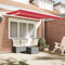 vidaXL - Luifel - vervangende - stof - voor - 2.5x2 - m - frame - Rood