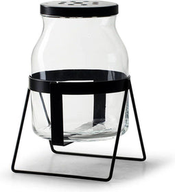 Vaas op standaard 'elton' h18,5 d14 cm