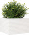 vidaXL - Plantenbak - 70x70x46 - cm - massief - grenenhout - wit