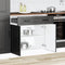 vidaXL - Keuken - onderkast - Kalmar - bewerkt - hout - zwart