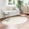 vidaXL - Vloerkleed - 'HUARTE'Crème - 120x170 - cm - Rond