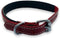 ZenXstore Halsband Hond 100% Echt Leer met beschermend laagje verschillende kleuren 38cm X 2cm
