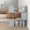 vidaXL-Boekenkast/kamerscherm-80x24x94-cm-spaanplaat-betongrijs