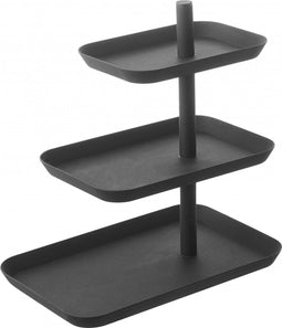 Yamazaki Etagere Tower - 3-laags - Staal - Zwart
