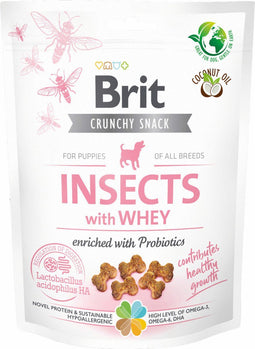 Brit Dog Crunchy Cracker Puppy - Hondensnacks - Insecten Probiotica 200 g