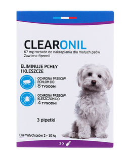 FRANCODEX Clearonil Small breed - anti-parasite drops for dogs - 3 x 67 mg