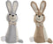 Deurhouder Home ESPRIT Zand 20 x 10 x 35 cm Konijn (2 Stuks)