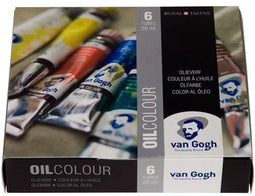 Van Gogh Olieverf starterset met 6 kleuren in tubes van 20 ml